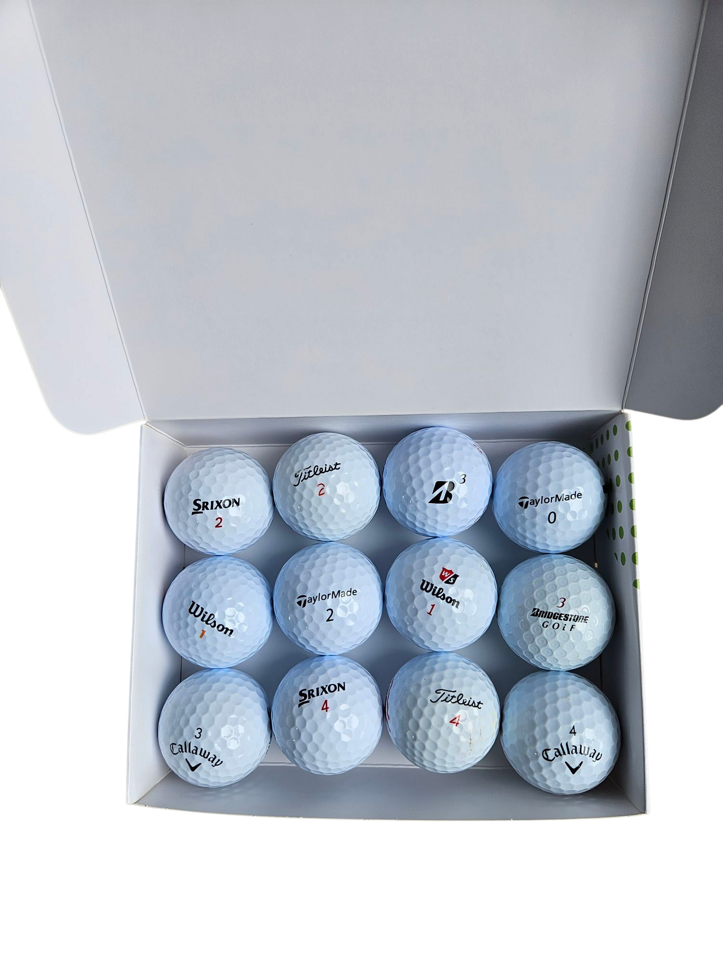 Premium Mix white - Pack of 12 golf balls