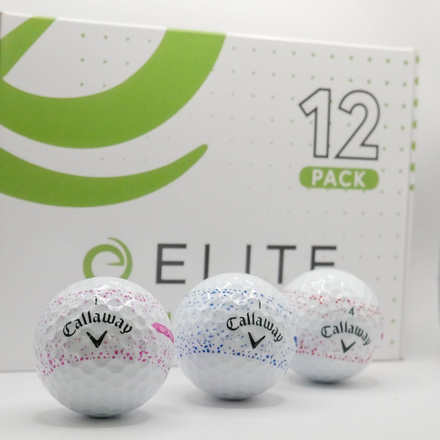 Callaway Supersoft Splatter - Pack of 12 golf balls