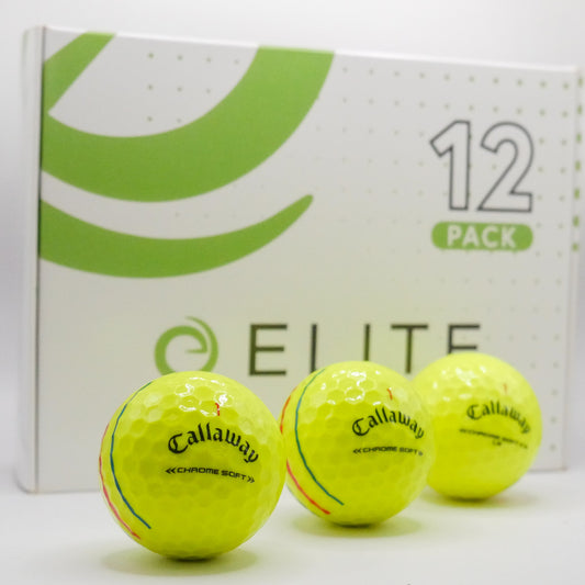 Callaway Chromesoft Triple Track "Yellow" - Pack of 12 golf balls