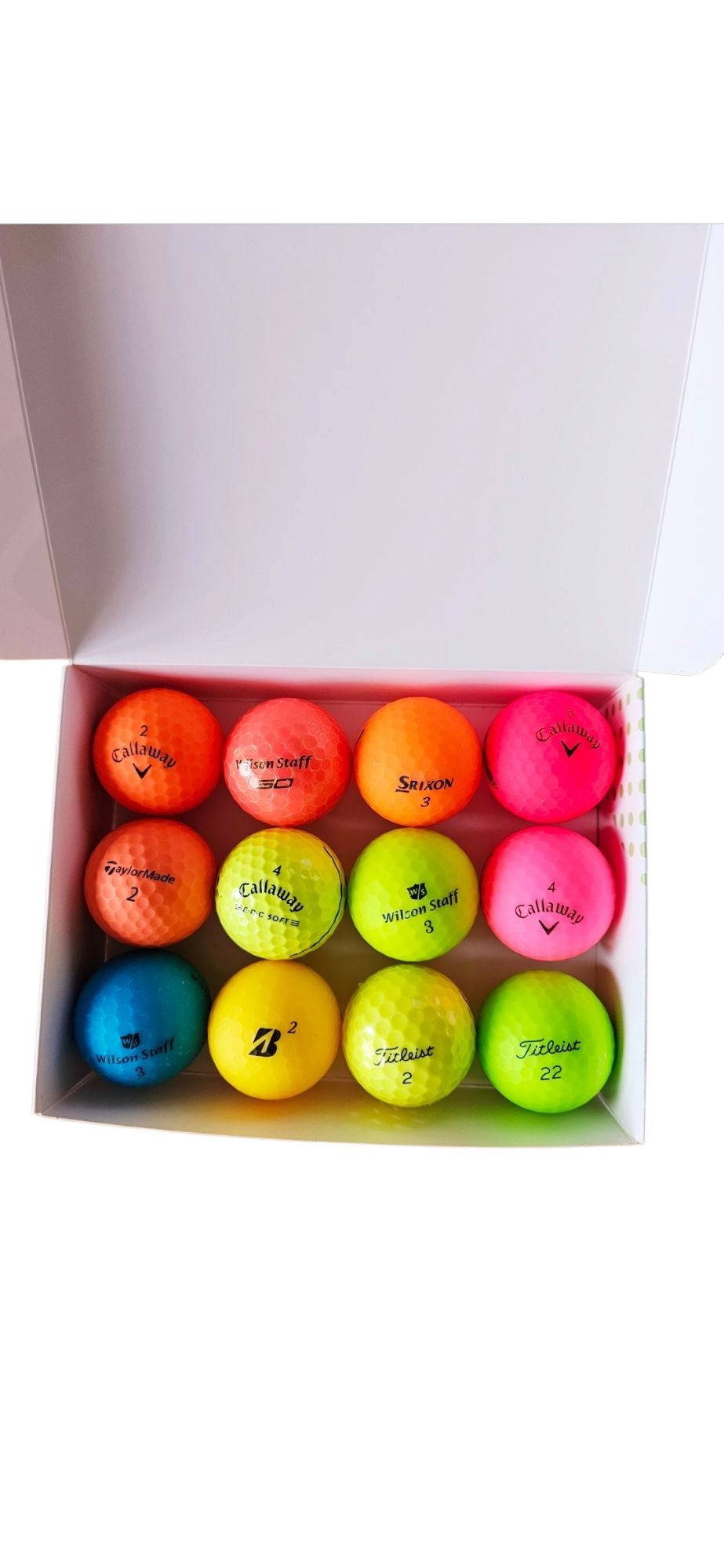 Premium Mix Coloured - Pack of 12 golf balls