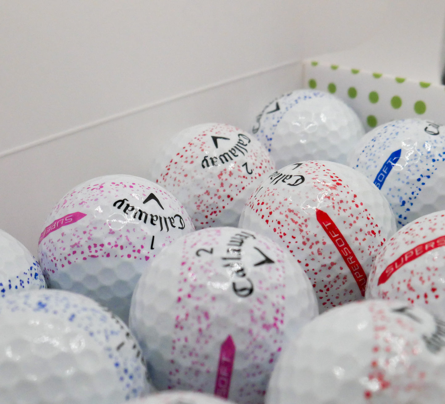 Callaway Supersoft Splatter - Pack of 12 golf balls