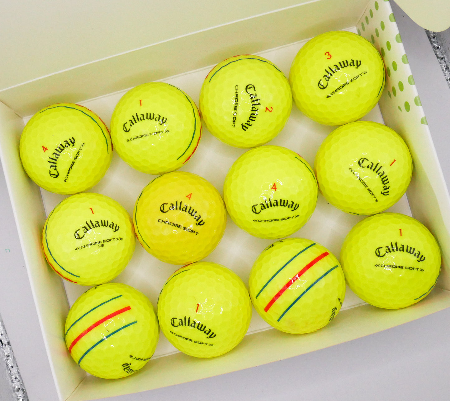 Callaway Chromesoft Triple Track "Yellow" - Pack of 12 golf balls