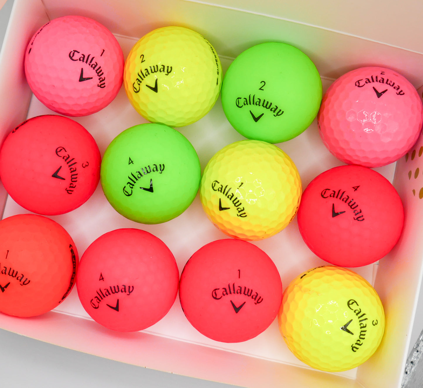 Callaway Supersoft colour mix - Pack of 12 golf balls