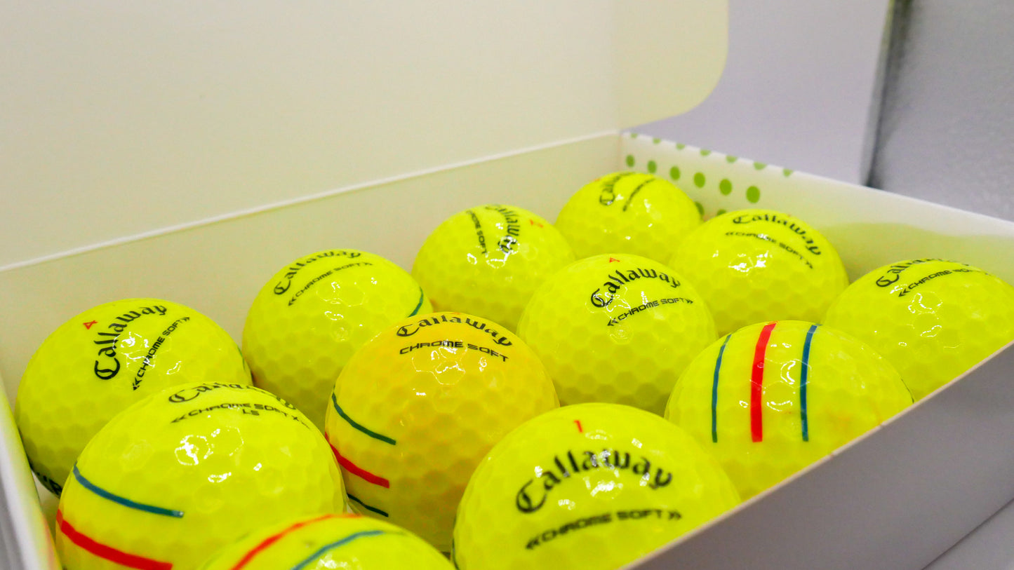 Callaway Chromesoft Triple Track "Yellow" - Pack of 12 golf balls