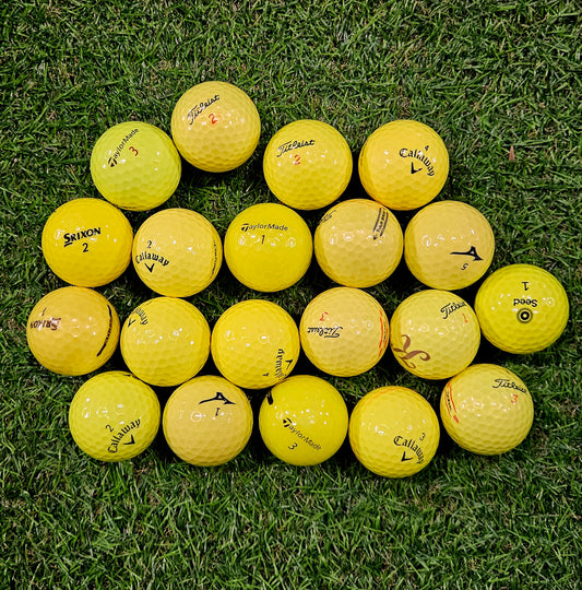 Premium Mix Yellow/Green - Pack of 50 golf balls