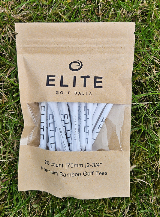 Bamboo golf tees - pack of 20