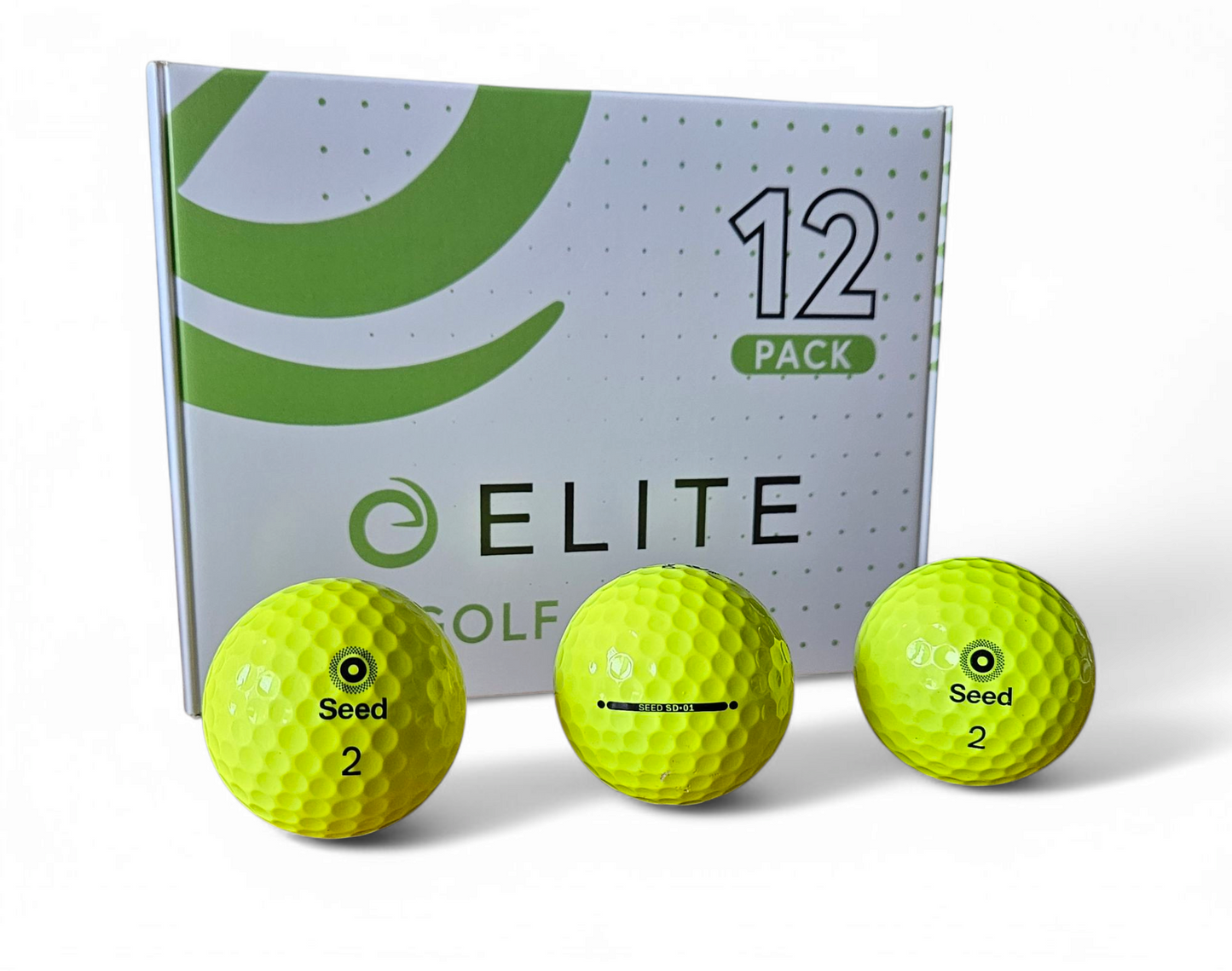 Seed SD 01 (Yellow) - Pack of 12 golf balls