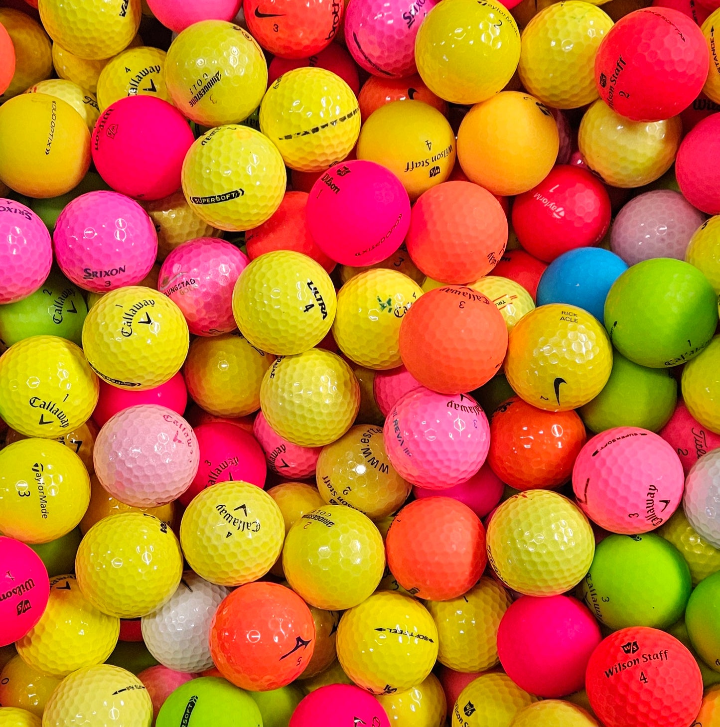 Premium Mix Coloured - Pack of 50 golf balls