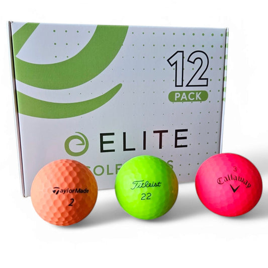 Premium Mix Coloured - Pack of 12 golf balls