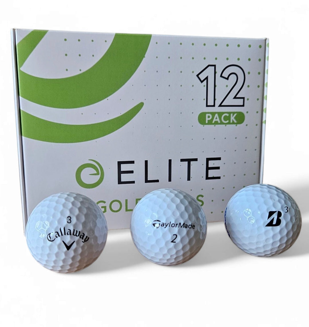 Premium Mix white - Pack of 12 golf balls