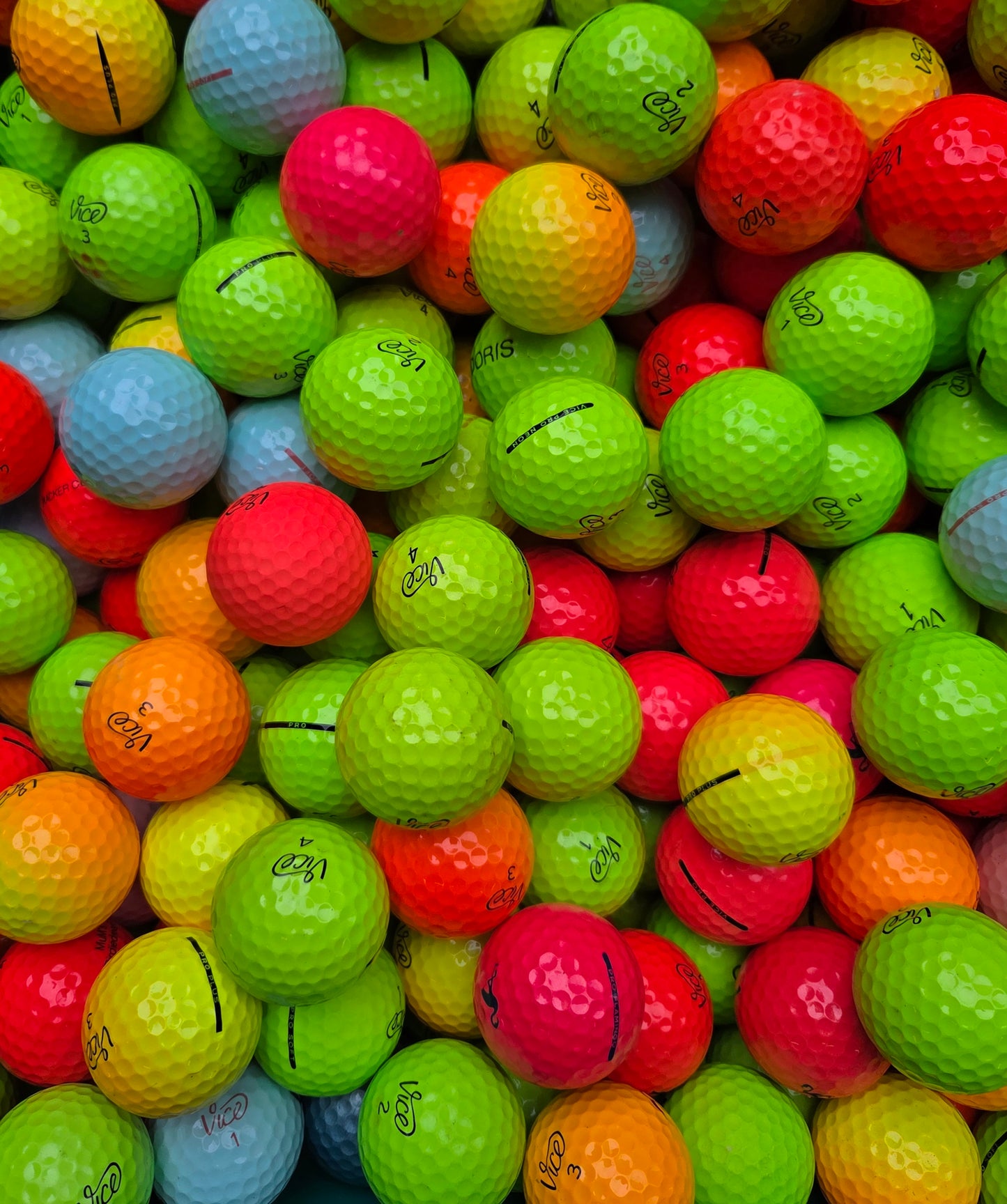 Vice Mix Coloured - Pack of 25 golf balls