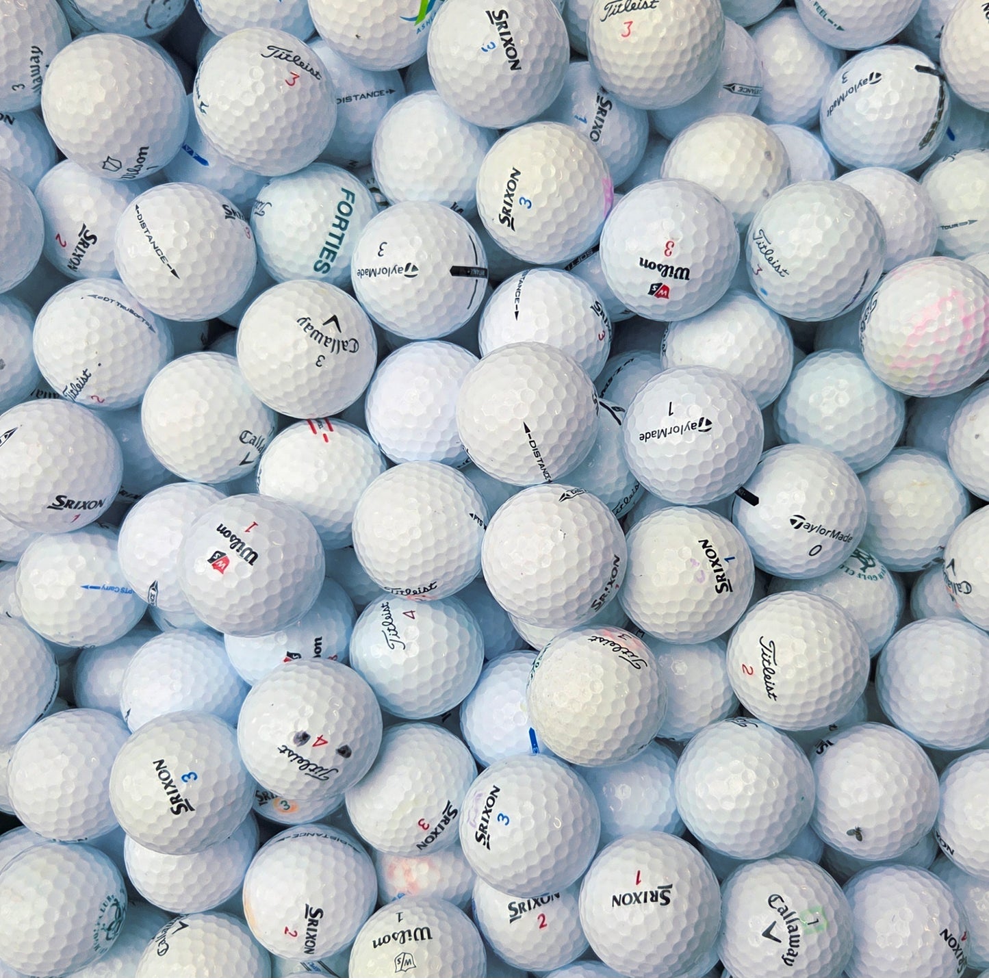 Premium Mix White - Pack of 50 golf balls