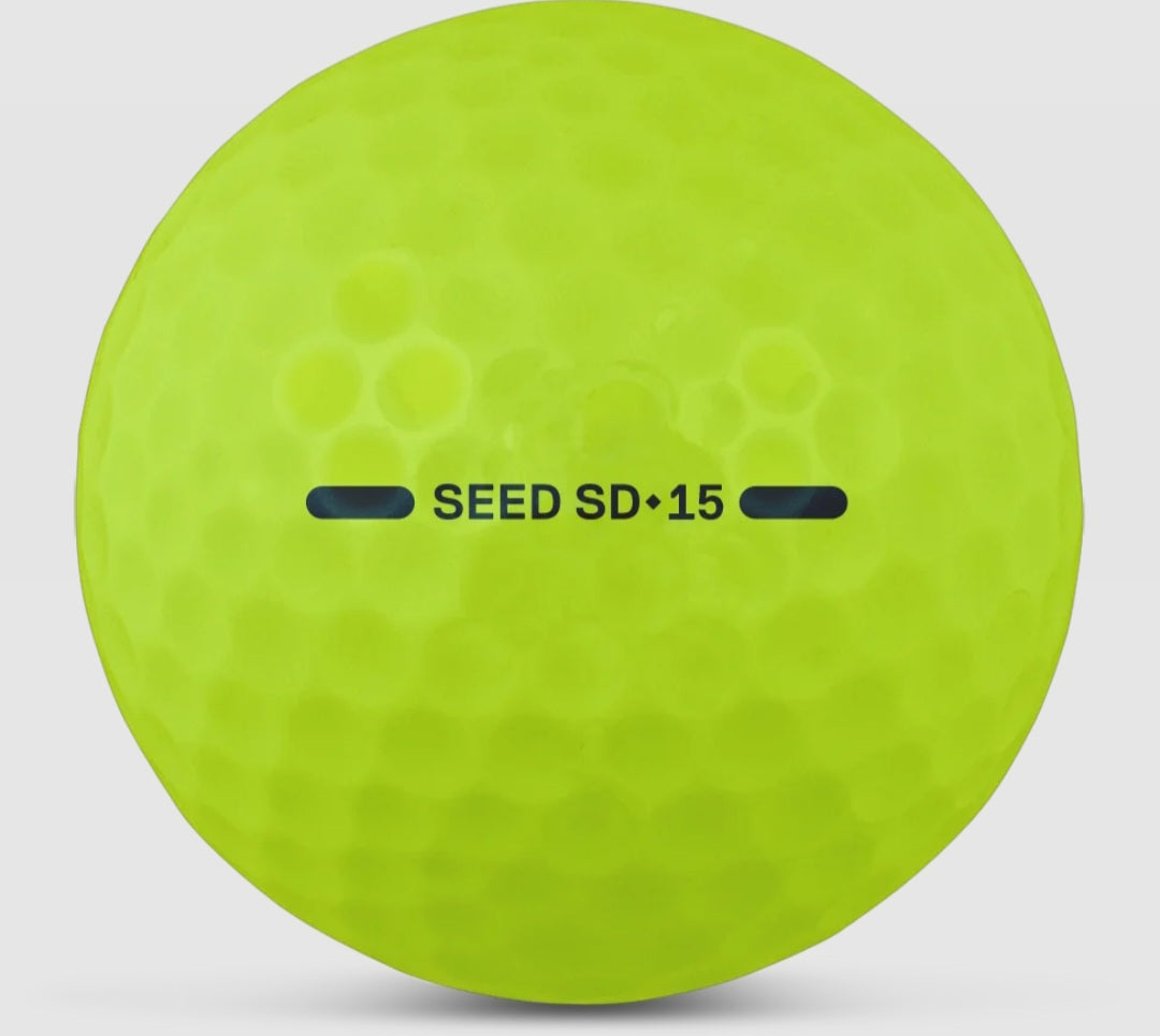 Seed SD•15 Yellow - Pack of 12 Golf Balls