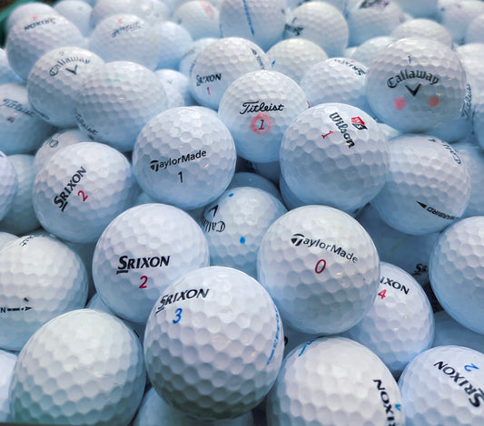 Premium Mix White - Pack of 50 golf balls